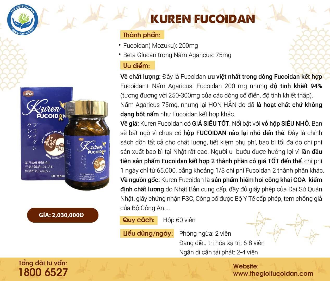Thông tin sản phẩm Kuren Fucoidan
