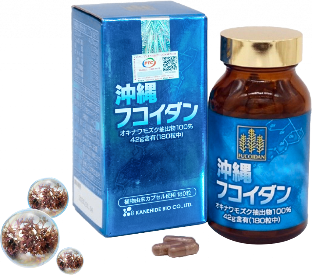 Okinawa Fucoidan xanh lọ 180 viên - Thế Giới Fucoidan - Tiên Phong Vì 