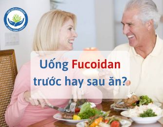 Uống Fucoidan trước hay sau ăn