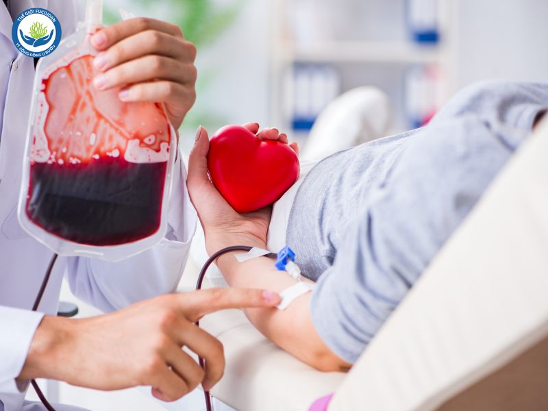Truyền máu được chỉ định khi bệnh nhân mất quá nhiều máu.