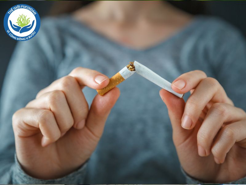Bỏ hút thuốc để ngăn ngừa bệnh về phổi.