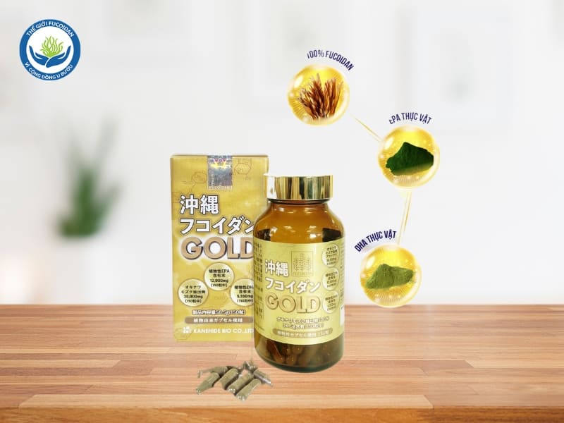 Okinawa Fucoidan Gold kết hợp EPA và DHA 