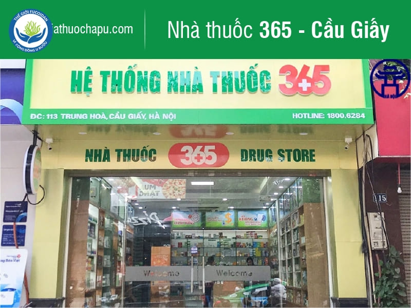 Nhà thuốc 365 phân phối nhiều sản phẩm thuốc cũng như sản phẩm dinh dưỡng.