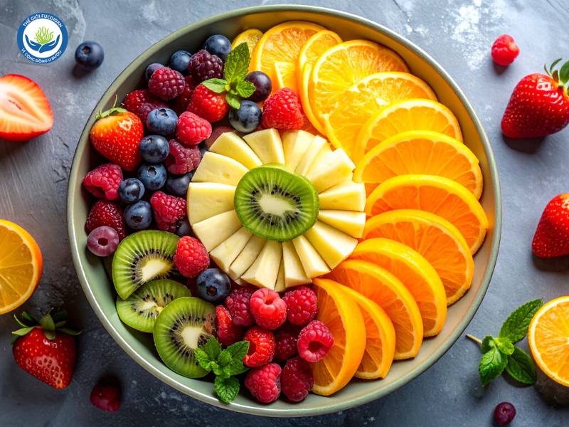 Hãy ăn thực phẩm đủ 5 nhóm màu tự nhiên